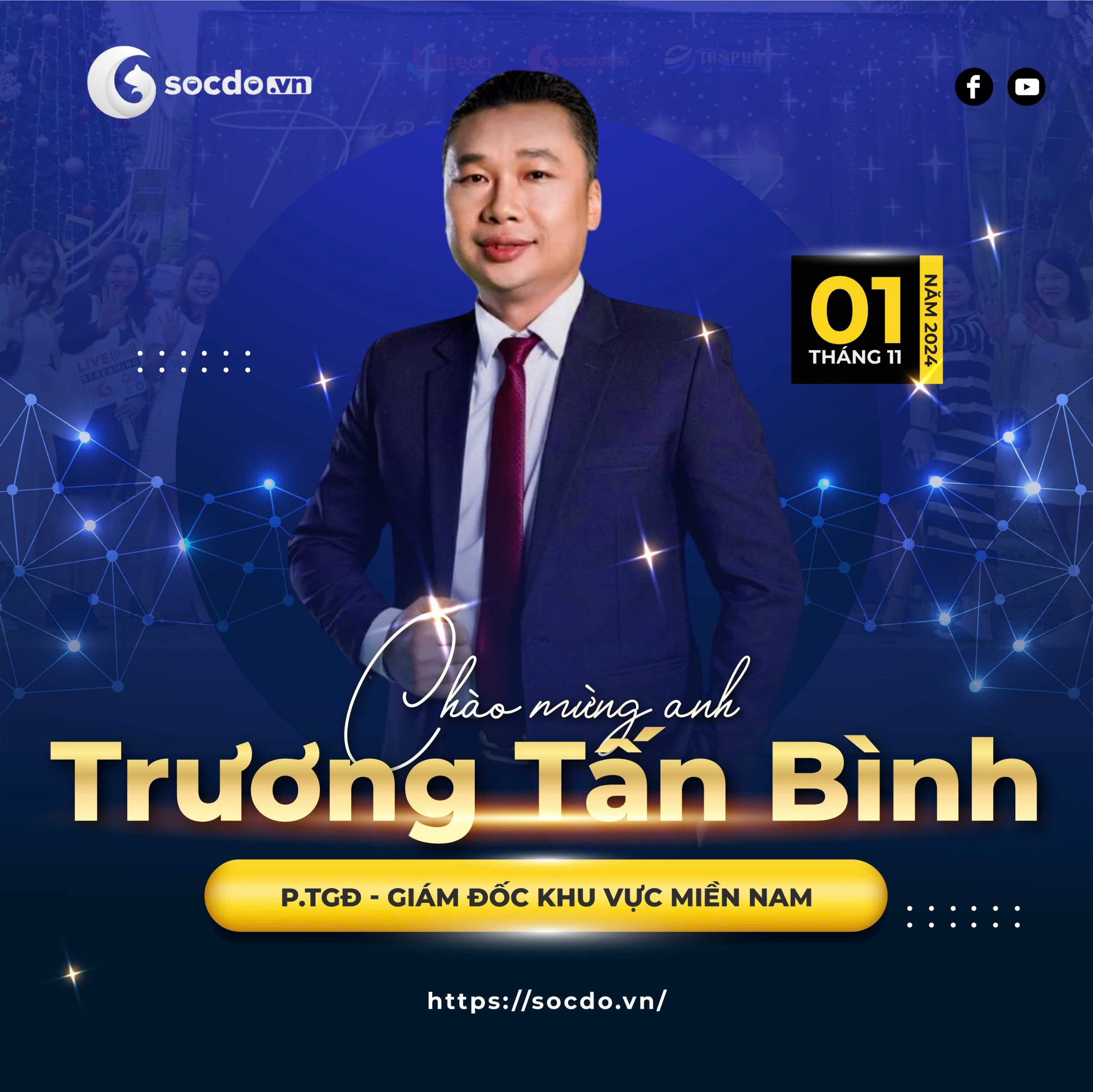 Chào mừng Ông Trương Tấn Bình gia nhập Đại gia đình Sóc Đỏ!