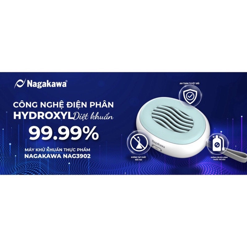 Giải pháp bảo vệ sức khỏe gia đình với công nghệ tiên tiến vượt trội - Máy khử khuẩn thực phẩm Nagakawa NAG3902