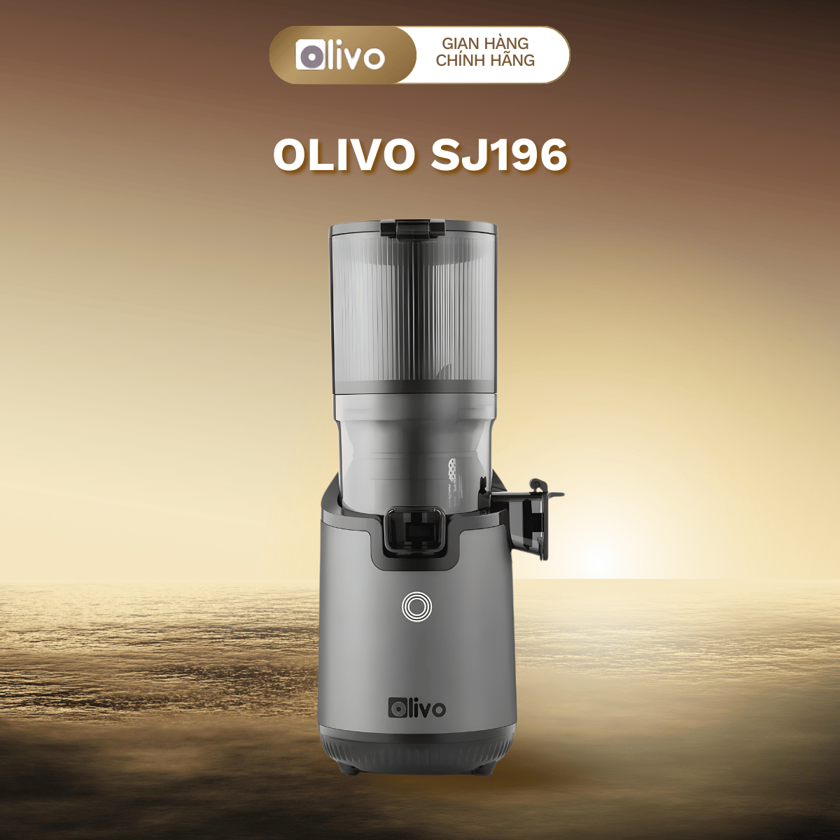 Máy Ép Chậm OLIVO SJ196 - Động Cơ AC Công Nghiệp Siêu Êm, Ép Trái Cây Nguyên Quả Không Cần Cắt Thái