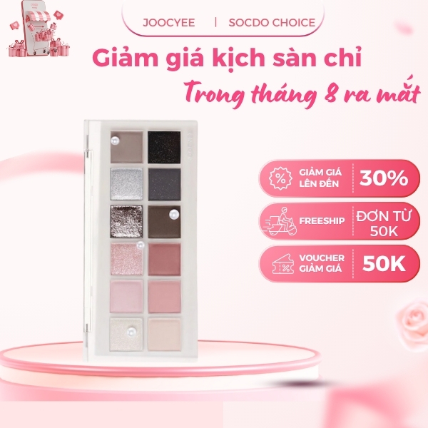 Phấn mắt 12 màu Joocyee 12 shades muilt-use palette 05 night of pearl 14g